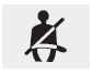 This warning light informs the driver that the seat belt is not fastened.