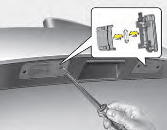1. Loosen the lens retaining screws with a phillips head screwdriver.