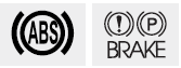 These two warning lights illuminate at the same time while driving: